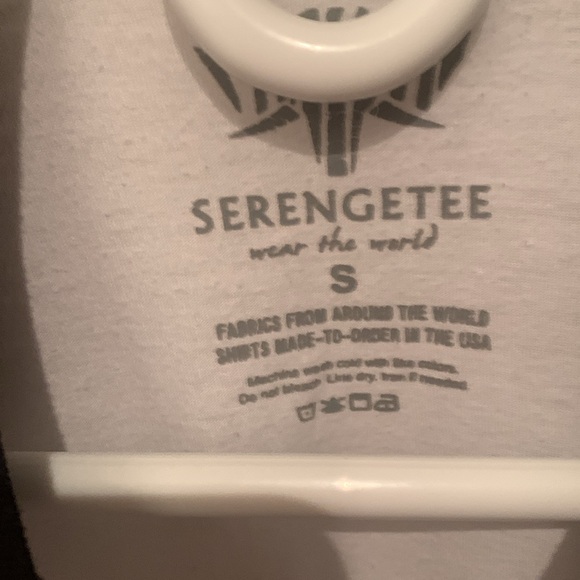 Beautiful 2 Tone Serengtee 3/4 Sleeve Tshirt w/Flower Front Pocket SZ Small 😍 - Picture 3 of 6